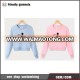 2017 new model design plain cheap tall slim crop top hoodies