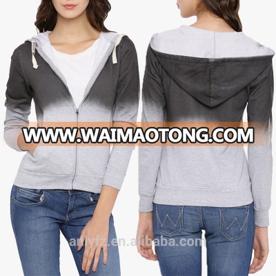 Anly new product stylish zipper up pullover custom crop womens hoodies hoodies jacket